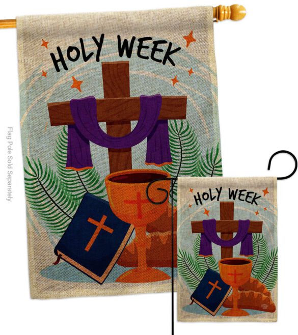 Holy Week - Faith & Religious Inspirational Vertical Impressions Decorative Flags HG192444 Made In USA - Image 13