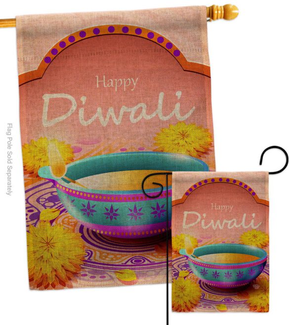 Happy Diwali - Faith & Religious Inspirational Vertical Impressions Decorative Flags HG192467 Made In USA - Image 13