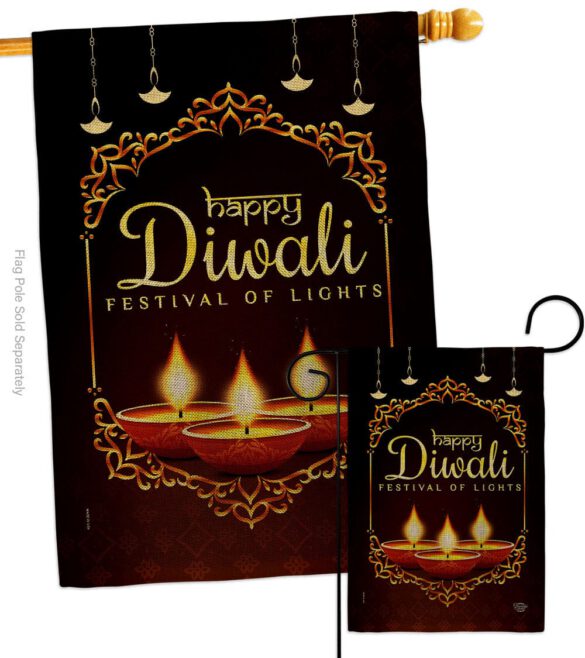 Celerate Diwali - Faith & Religious Inspirational Vertical Impressions Decorative Flags HG192473 Made In USA - Image 13