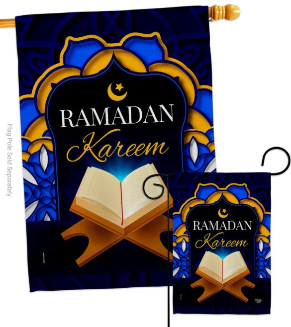 Happy Ramadan - Faith & Religious Inspirational Vertical Impressions Decorative Flags HG192489 Made In USA - Image 3
