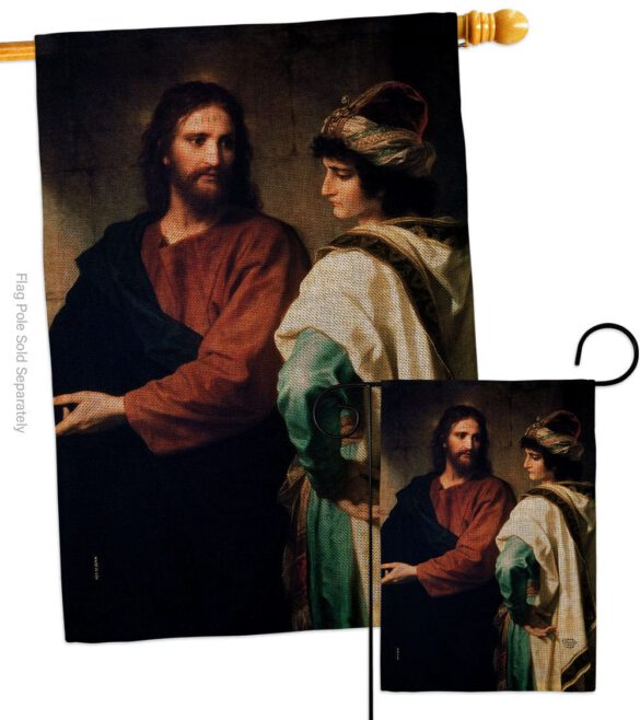 Christ And The Rich Young Ruler - Faith & Religious Inspirational Vertical Impressions Decorative Flags HG192553 Made In USA - Image 13