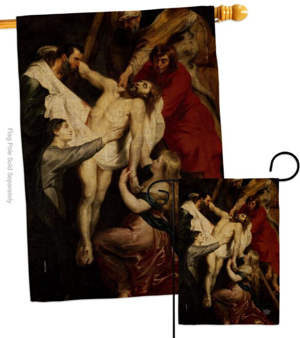 Descent From The Cross - Faith & Religious Inspirational Vertical Impressions Decorative Flags HG192622 Made In USA - Image 13