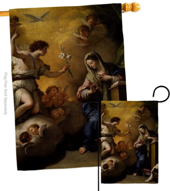 Feast of the Annunciation - Faith & Religious Inspirational Vertical Impressions Decorative Flags HG192623 Made In USA - Image 13