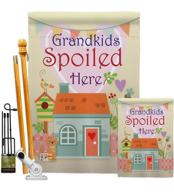 Grandkids Spoiled Here - Family Special Occasion Vertical Impressions Decorative Flags HG115003 Made In USA - Image 6