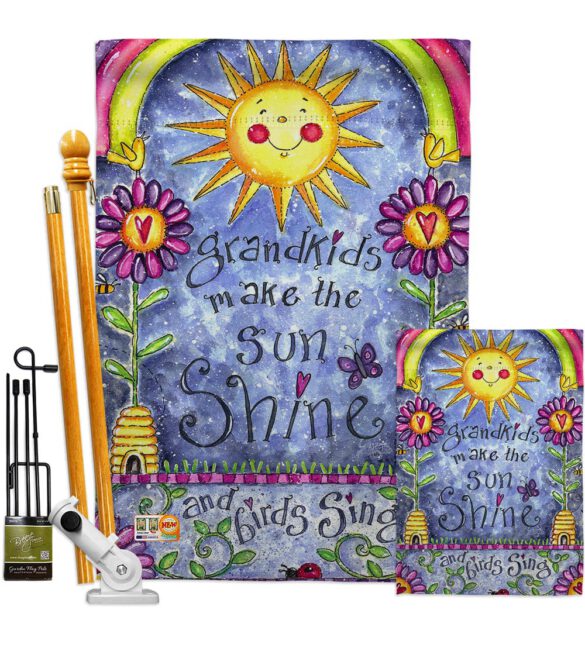 Grandkids - Family Special Occasion Vertical Impressions Decorative Flags HG115108 Made In USA - Image 6