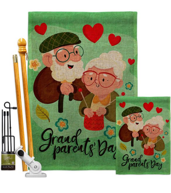 Grandparent's Day - Family Special Occasion Vertical Impressions Decorative Flags HG115226 Made In USA - Image 16