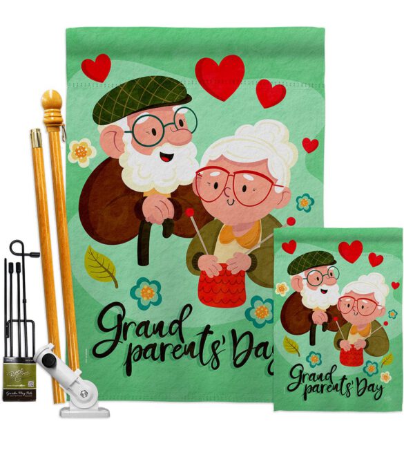 Grandparent's Day - Family Special Occasion Vertical Impressions Decorative Flags HG115226 Made In USA - Image 6
