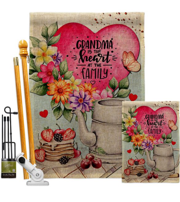 Granda Heart - Family Special Occasion Vertical Impressions Decorative Flags HG115231 Made In USA - Image 16