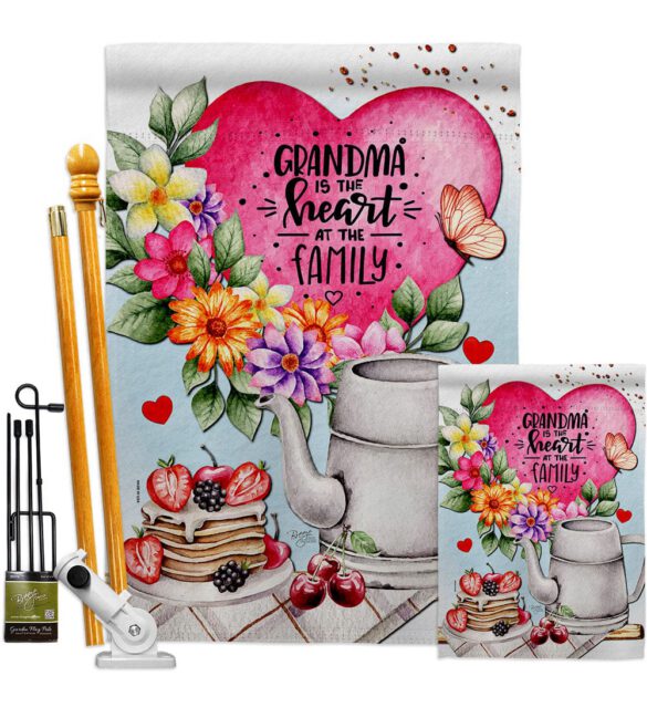 Granda Heart - Family Special Occasion Vertical Impressions Decorative Flags HG115231 Made In USA - Image 6