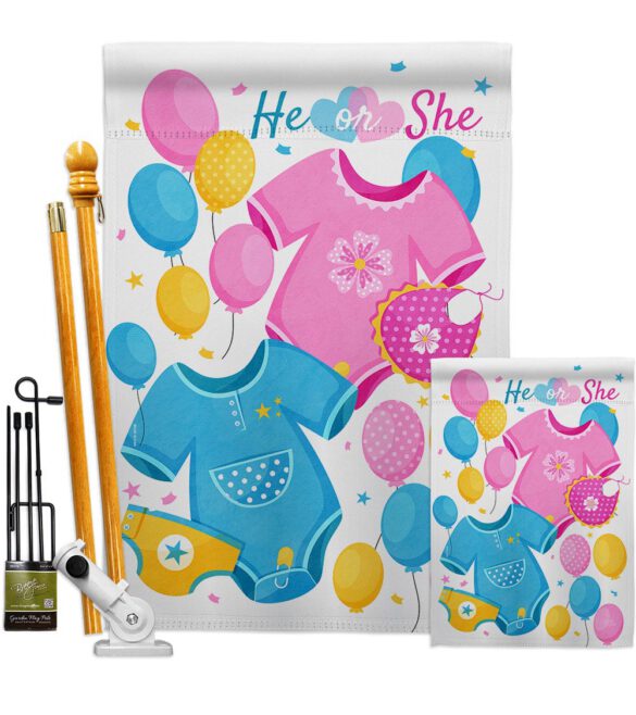 He Or She - Family Special Occasion Vertical Impressions Decorative Flags HG115262 Made In USA - Image 6