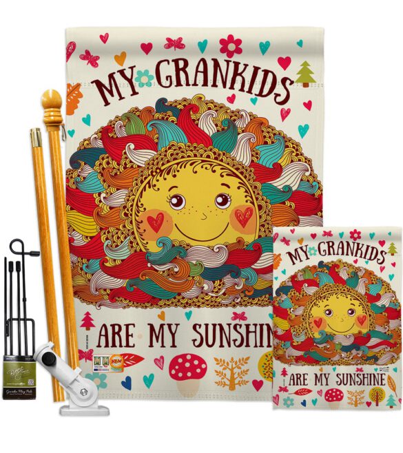 Grandkids Are My Sunshine - Family Special Occasion Vertical Impressions Decorative Flags HG137148 Made In USA - Image 6