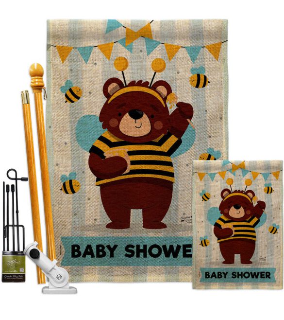 Baby Bear Shower - Family Special Occasion Vertical Impressions Decorative Flags HG137413 Made In USA - Image 17