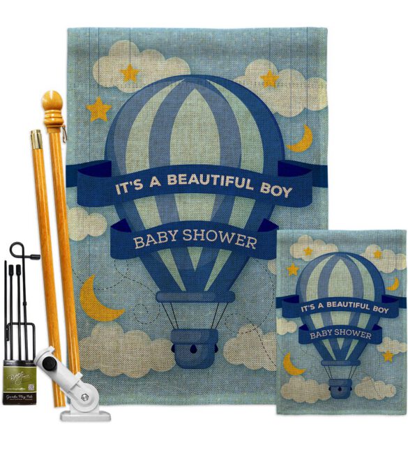 Baby Shower Boy - Family Special Occasion Vertical Impressions Decorative Flags HG137416 Made In USA - Image 17