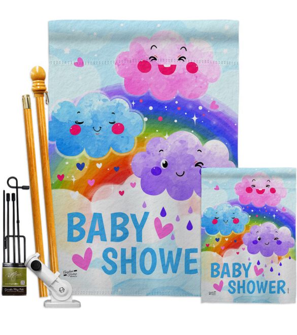 Cuite Baby Shower - Family Special Occasion Vertical Impressions Decorative Flags HG137510 Made In USA - Image 6