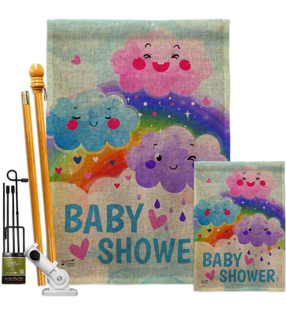 Cuite Baby Shower - Family Special Occasion Vertical Impressions Decorative Flags HG137510 Made In USA - Image 16