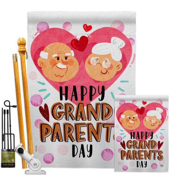 Happy Grandparents Day - Family Special Occasion Vertical Impressions Decorative Flags HG192612 Made In USA - Image 6