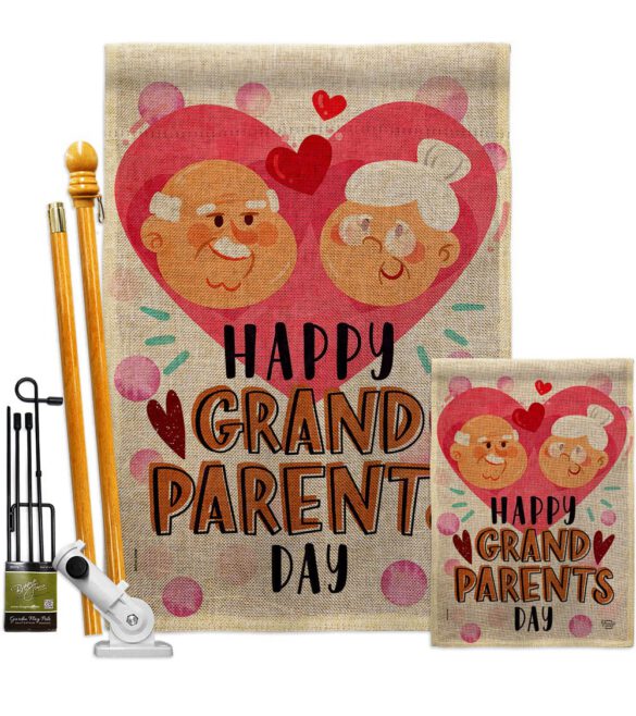 Happy Grandparents Day - Family Special Occasion Vertical Impressions Decorative Flags HG192612 Made In USA - Image 16