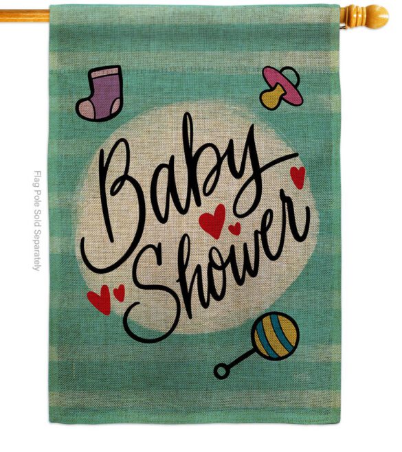 Baby Shower - Family Special Occasion Vertical Impressions Decorative Flags HG115217 Made In USA - Image 13