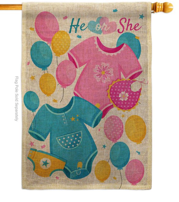 He Or She - Family Special Occasion Vertical Impressions Decorative Flags HG115262 Made In USA - Image 14
