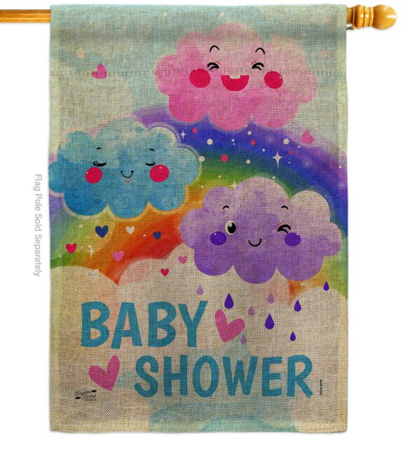 Cuite Baby Shower - Family Special Occasion Vertical Impressions Decorative Flags HG137510 Made In USA - Image 12
