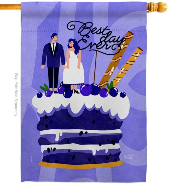 Best Day Ever - Family Special Occasion Vertical Impressions Decorative Flags HG137590 Made In USA - Image 2