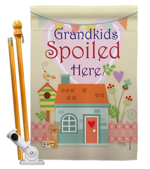 Grandkids Spoiled Here - Family Special Occasion Vertical Impressions Decorative Flags HG115003 Made In USA - Image 5