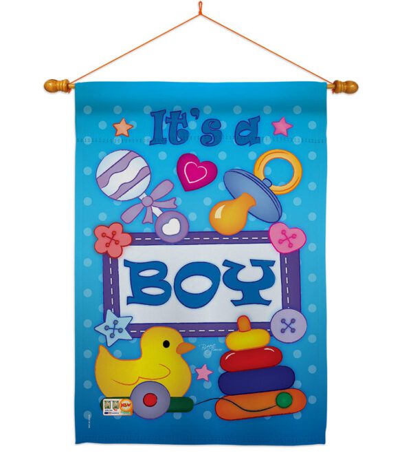 Baby Boy - Family Special Occasion Vertical Impressions Decorative Flags HG115069 Imported - Image 15