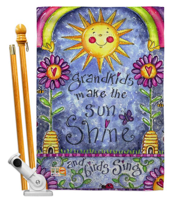 Grandkids - Family Special Occasion Vertical Impressions Decorative Flags HG115108 Made In USA - Image 5