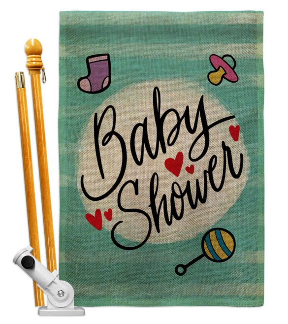 Baby Shower - Family Special Occasion Vertical Impressions Decorative Flags HG115217 Made In USA - Image 16