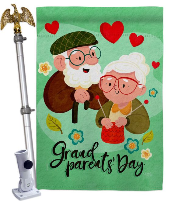Grandparent's Day - Family Special Occasion Vertical Impressions Decorative Flags HG115226 Made In USA - Image 9