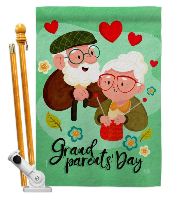 Grandparent's Day - Family Special Occasion Vertical Impressions Decorative Flags HG115226 Made In USA - Image 5