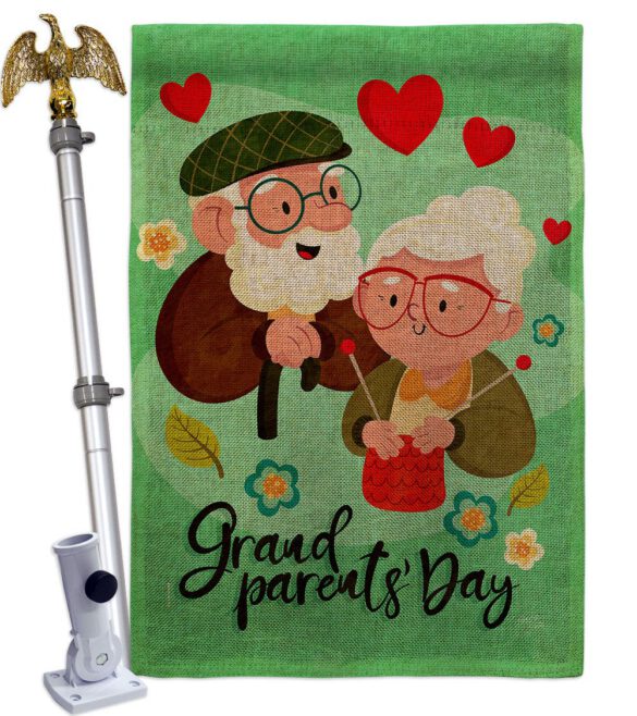 Grandparent's Day - Family Special Occasion Vertical Impressions Decorative Flags HG115226 Made In USA - Image 19