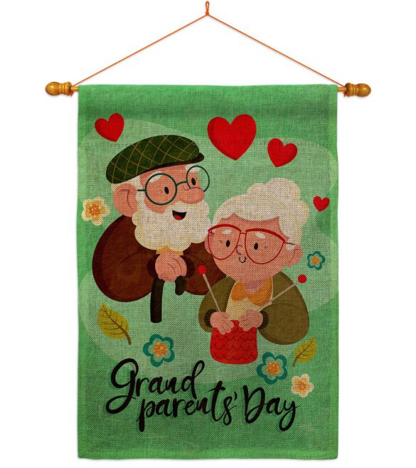 Grandparent's Day - Family Special Occasion Vertical Impressions Decorative Flags HG115226 Made In USA - Image 20