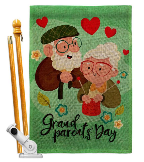 Grandparent's Day - Family Special Occasion Vertical Impressions Decorative Flags HG115226 Made In USA - Image 15