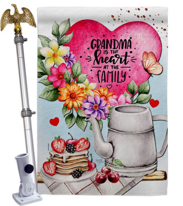 Granda Heart - Family Special Occasion Vertical Impressions Decorative Flags HG115231 Made In USA - Image 9