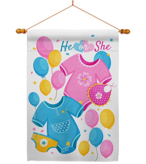 He Or She - Family Special Occasion Vertical Impressions Decorative Flags HG115262 Made In USA - Image 12
