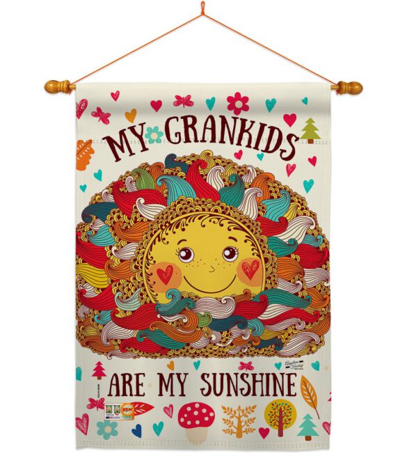 Grandkids Are My Sunshine - Family Special Occasion Vertical Impressions Decorative Flags HG137148 Made In USA - Image 14