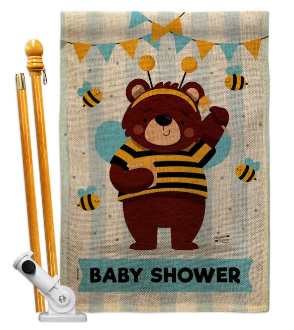 Baby Bear Shower - Family Special Occasion Vertical Impressions Decorative Flags HG137413 Made In USA - Image 16