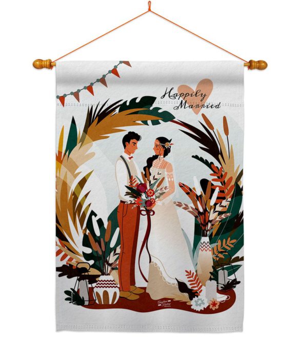 Happily Married - Family Special Occasion Vertical Impressions Decorative Flags HG137456 Made In USA - Image 10