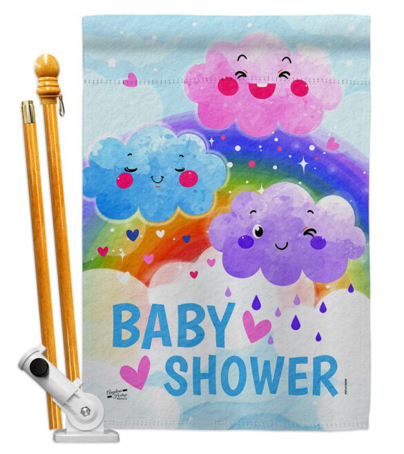 Cuite Baby Shower - Family Special Occasion Vertical Impressions Decorative Flags HG137510 Made In USA - Image 5