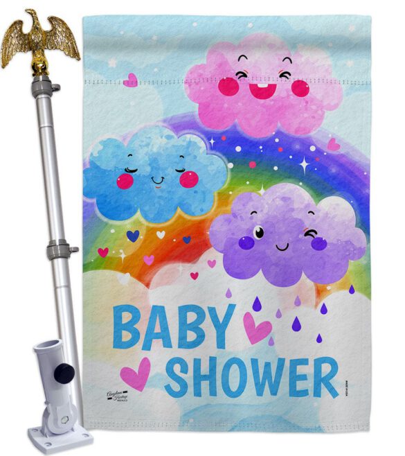 Cuite Baby Shower - Family Special Occasion Vertical Impressions Decorative Flags HG137510 Made In USA - Image 9