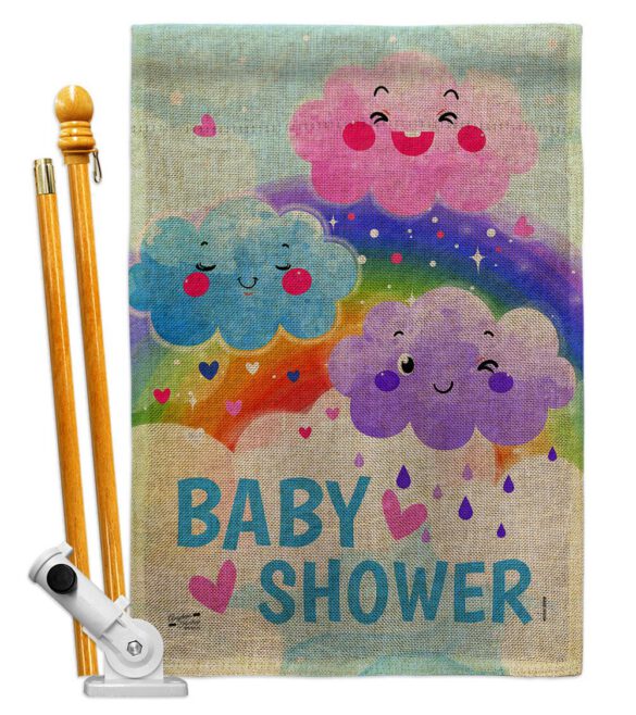Cuite Baby Shower - Family Special Occasion Vertical Impressions Decorative Flags HG137510 Made In USA - Image 15