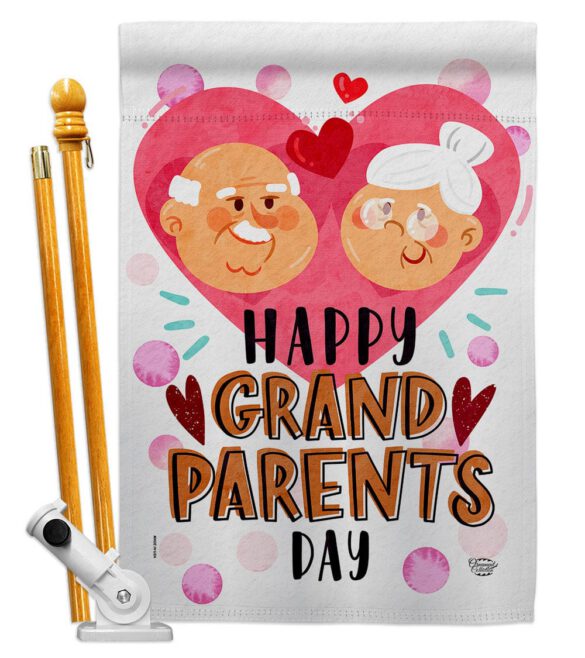 Happy Grandparents Day - Family Special Occasion Vertical Impressions Decorative Flags HG192612 Made In USA - Image 5