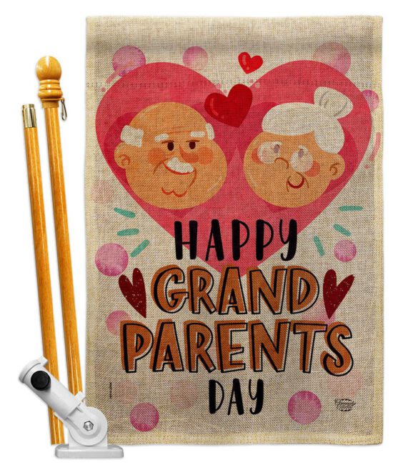 Happy Grandparents Day - Family Special Occasion Vertical Impressions Decorative Flags HG192612 Made In USA - Image 15
