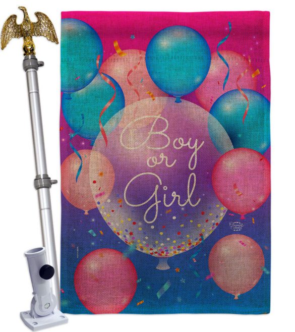 Boy Or Girl - Family Special Occasion Vertical Impressions Decorative Flags HG192675 Made In USA - Image 23