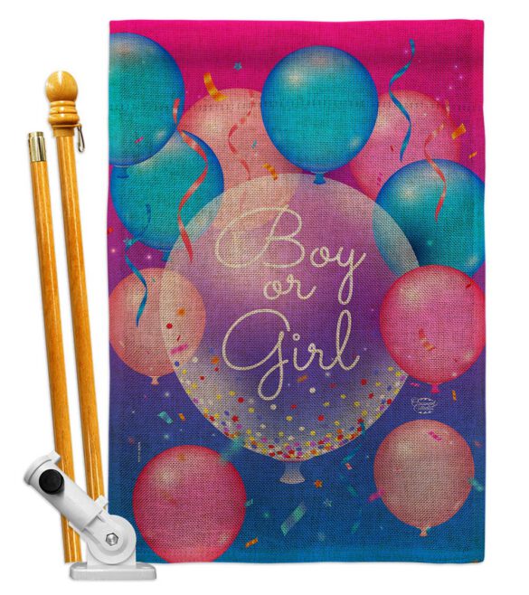 Boy Or Girl - Family Special Occasion Vertical Impressions Decorative Flags HG192675 Made In USA - Image 17