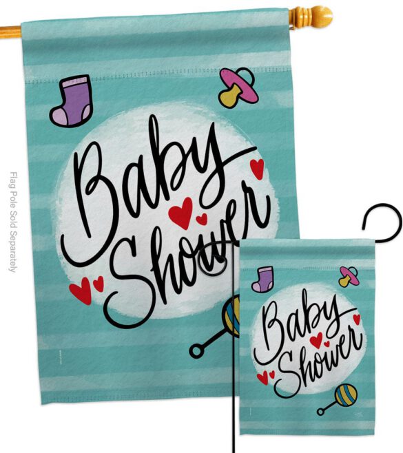 Baby Shower - Family Special Occasion Vertical Impressions Decorative Flags HG115217 Made In USA - Image 4