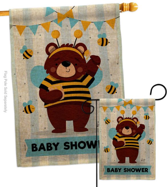 Baby Bear Shower - Family Special Occasion Vertical Impressions Decorative Flags HG137413 Made In USA - Image 14