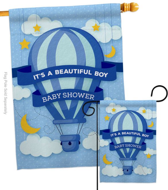 Baby Shower Boy - Family Special Occasion Vertical Impressions Decorative Flags HG137416 Made In USA - Image 4