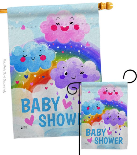 Cuite Baby Shower - Family Special Occasion Vertical Impressions Decorative Flags HG137510 Made In USA - Image 3